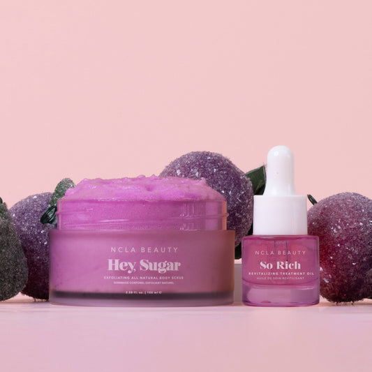 Sugar Plum Body Scrub + Treatment Oil Holiday Gift Set