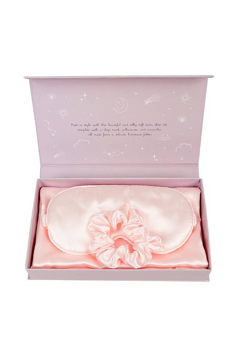 Pink 3pc Beauty Rest Satin Sleep Collection
