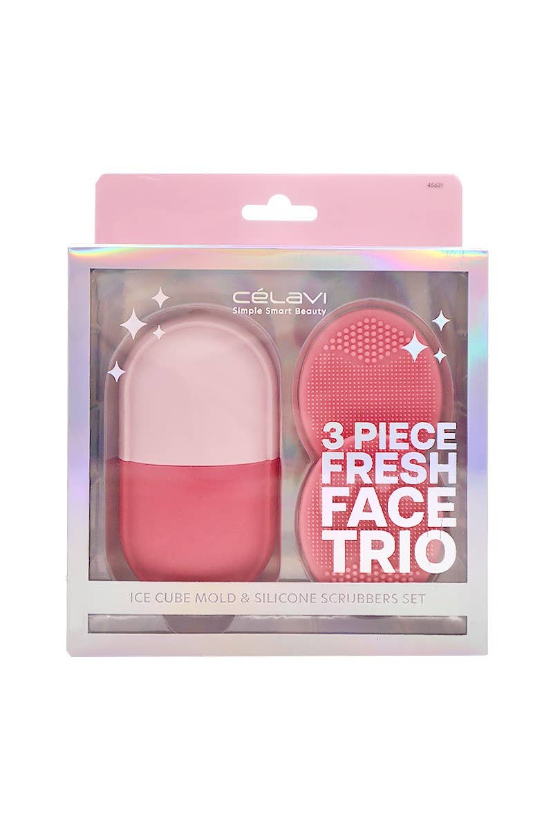 Celavi 45621 Fresh Face Trio Ice Roller & Silicone Set - 12