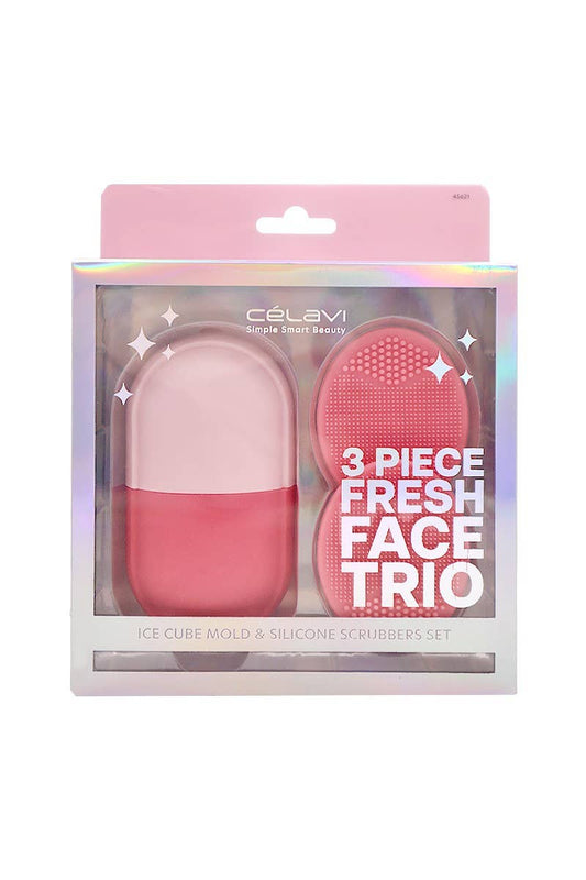 Celavi 45621 Fresh Face Trio Ice Roller & Silicone Set - 12