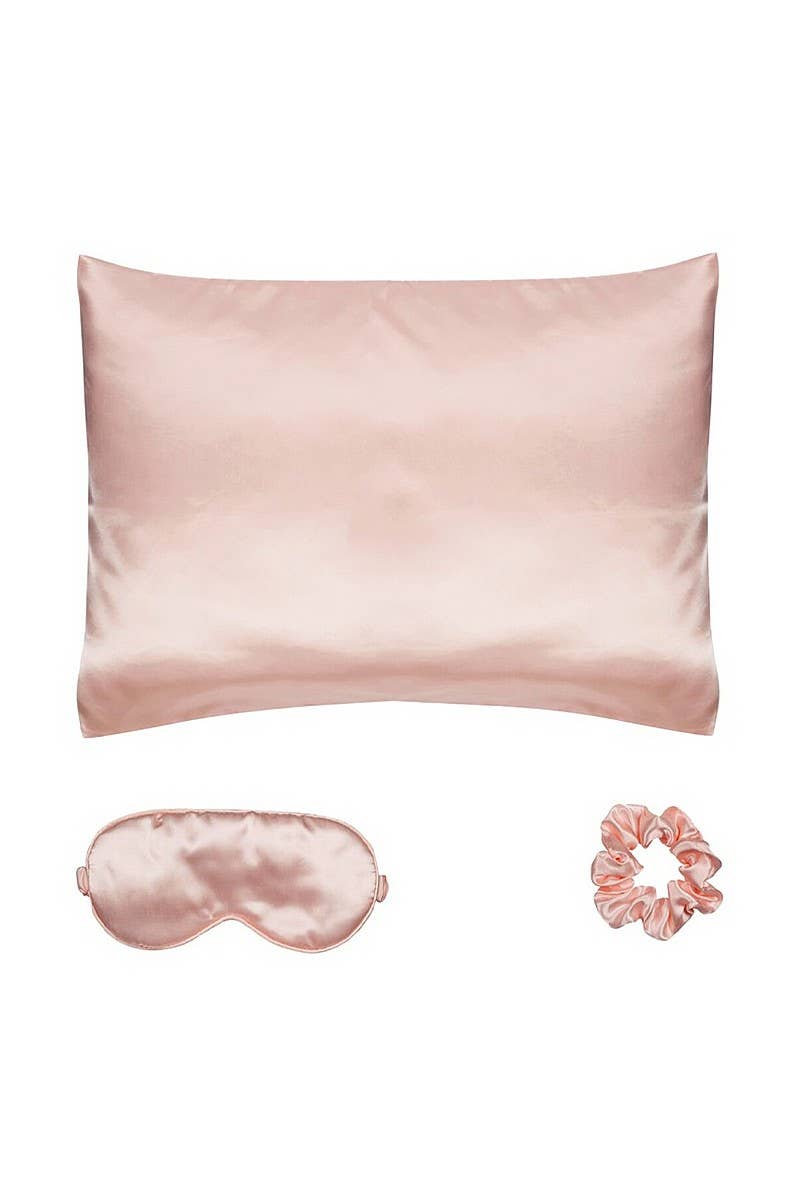 Pink 3pc Beauty Rest Satin Sleep Collection